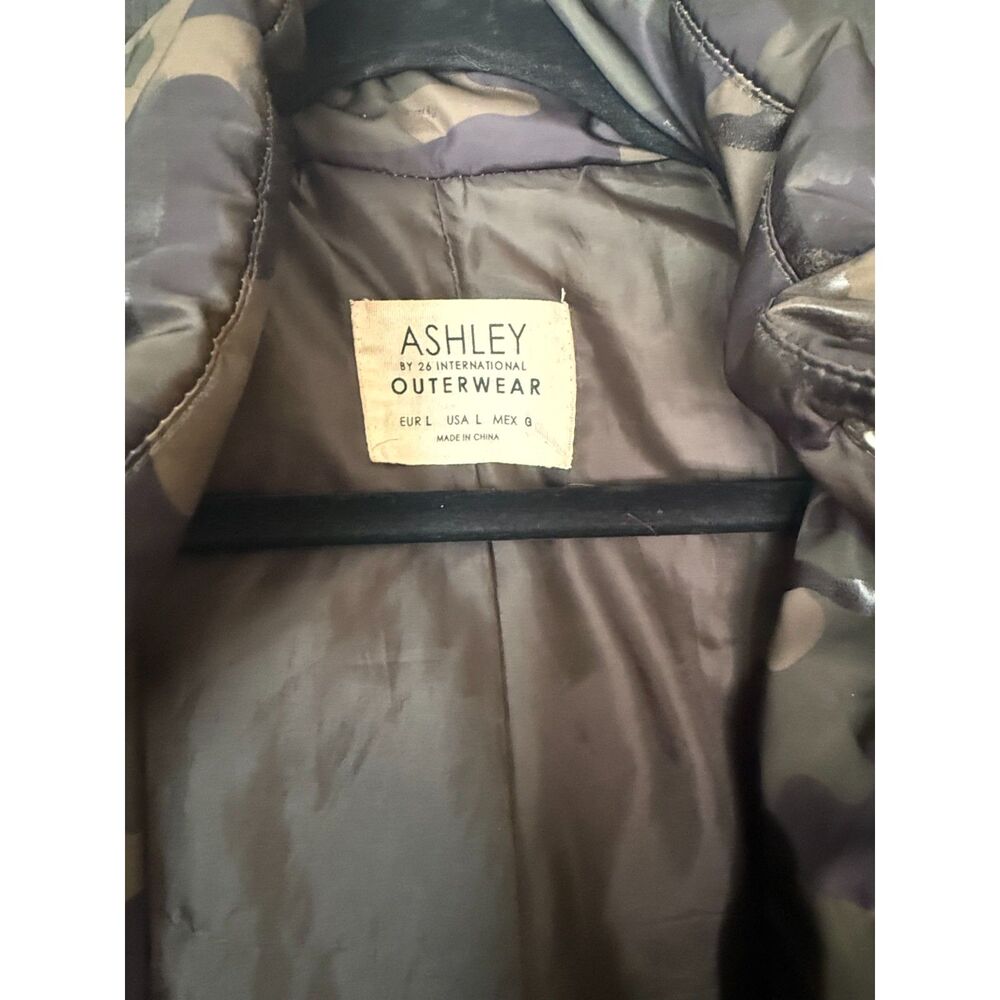 Ashley by 26 International Women’s Camouflage Puffer Jacket Size L Camo Coat - Picture 7 of 8